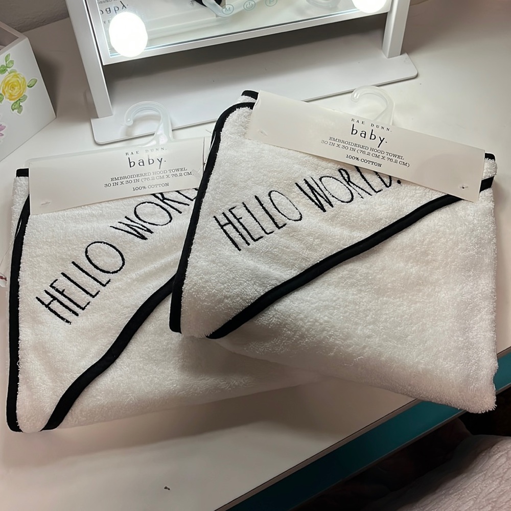 Rae Dunn Baby Towels